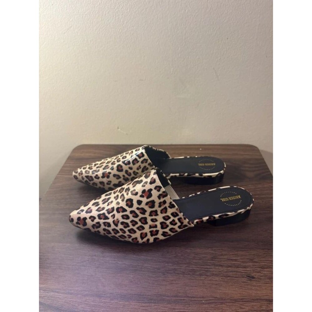 Arider Girl Leopard print mules size 8